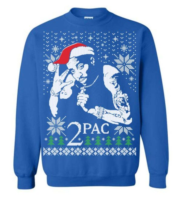 2 Pac Christmas Sweater Apparel