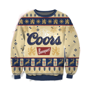 Coors Banquet 3D Printing Christmas Sweatshirt Apparel