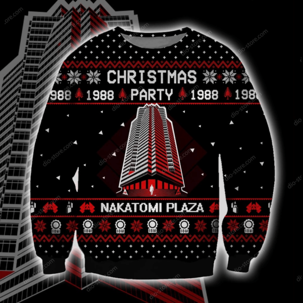 Christmas Party 1988 Nakatomi Plaza Tower 3D Printing Christmas Sweatshirt Apparel