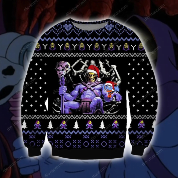 Masters of the Universe Skeletor Throne 3D Christmas Sweatshirt Apparel