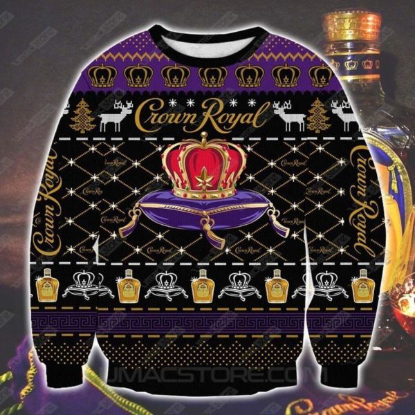 Crown Royal 3D All Over Print Christmas Sweatshirt Apparel