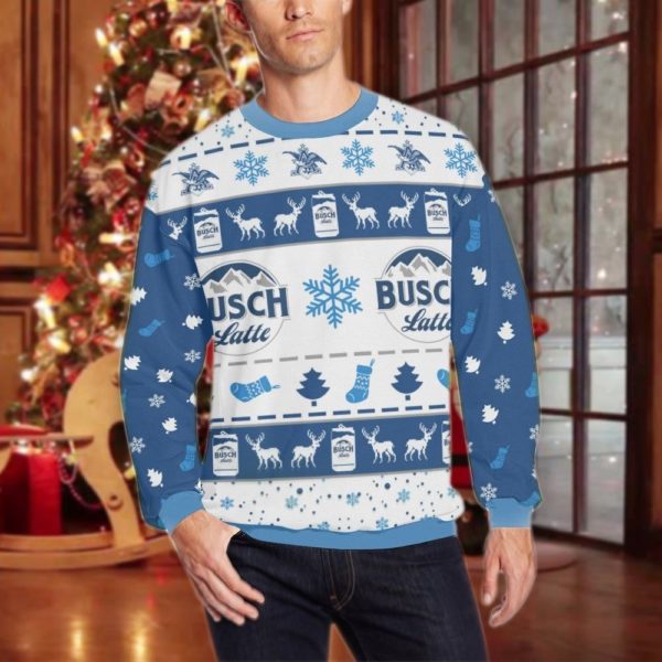 Busch Light Christmas 3D All Over Print Sweatshirt Apparel