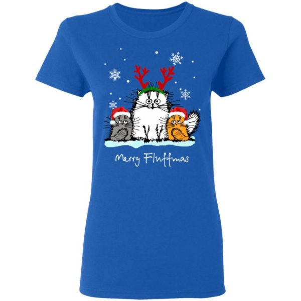 3 Cats Merry Fluffmas Christmas Sweatshirt Apparel