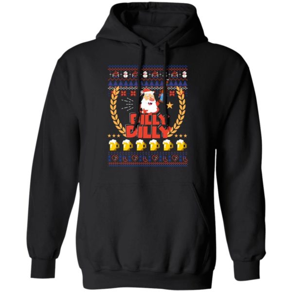 Santa Drink Beer Dilly Dilly Christmas Sweatshirt Apparel