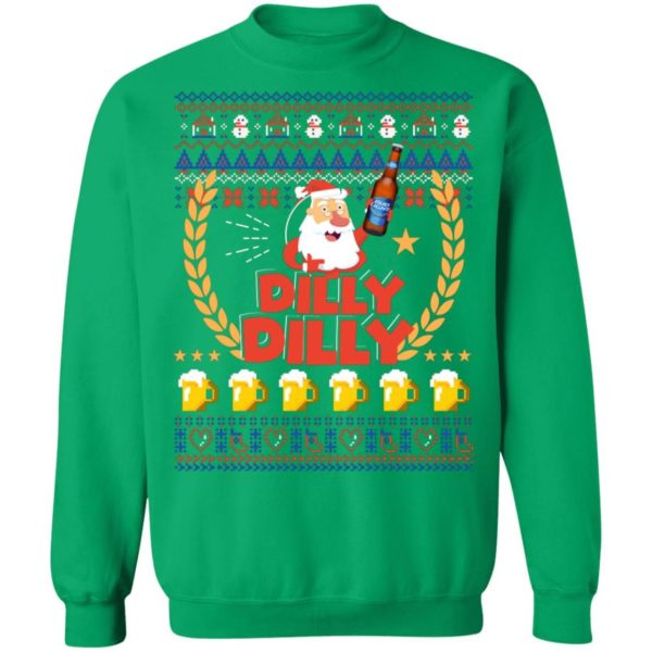 Santa Drink Beer Dilly Dilly Christmas Sweatshirt Apparel