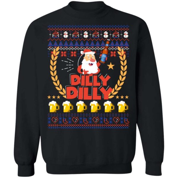 Santa Drink Beer Dilly Dilly Christmas Sweatshirt Apparel