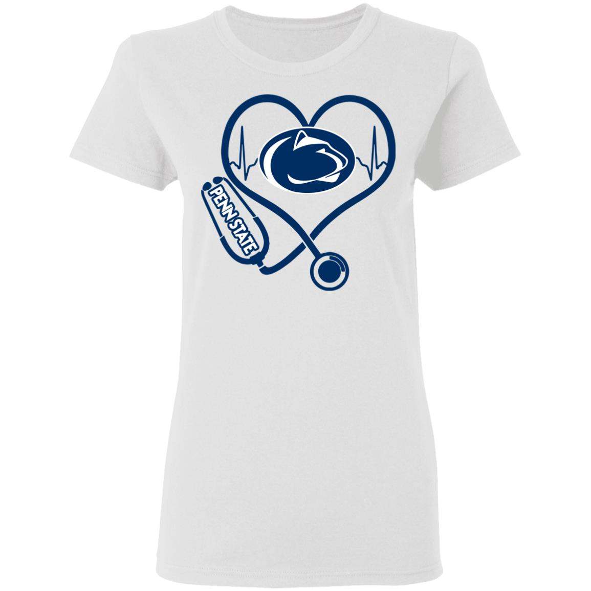 Penn State Nittany Lions Stethoscope Heart Shirt Apparel Penn State Nittany Lions Stethoscope Heart Shirt Apparel