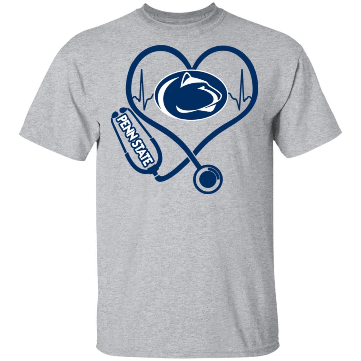 Penn State Nittany Lions Stethoscope Heart Shirt Apparel Penn State Nittany Lions Stethoscope Heart Shirt Apparel