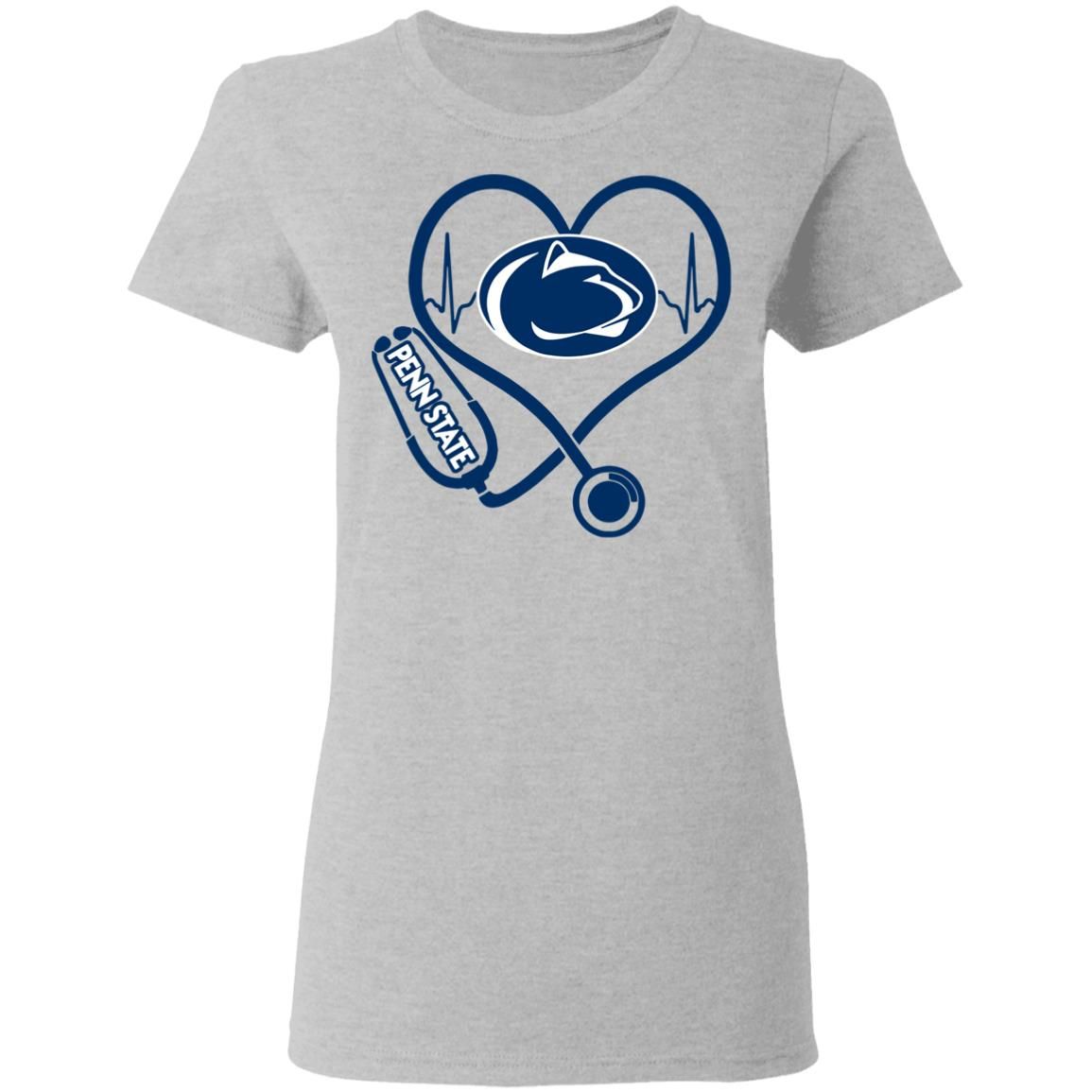 Penn State Nittany Lions Stethoscope Heart Shirt Apparel Penn State Nittany Lions Stethoscope Heart Shirt Apparel