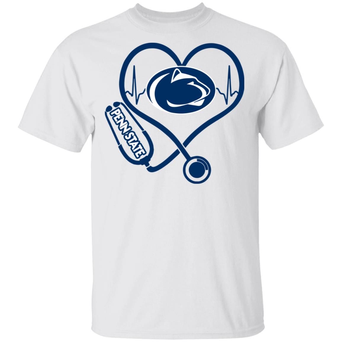 Penn State Nittany Lions Stethoscope Heart Shirt Apparel Penn State Nittany Lions Stethoscope Heart Shirt Apparel