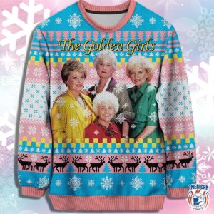 The Golden Girls 3D All Over Print Christmas Sweatshirt Apparel