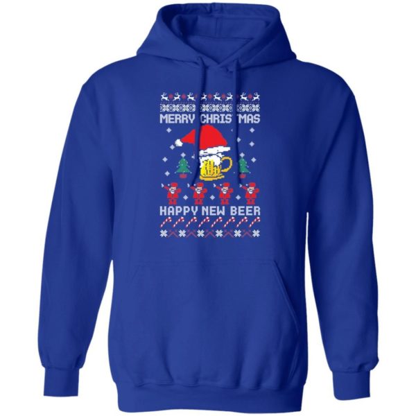 Merry Christmas Happy New Beer Christmas Shirt Apparel