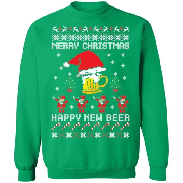 Merry Christmas Happy New Beer Christmas Shirt Apparel