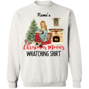 Christmas Movie Watching Personalized Name Christmas Shirt Apparel