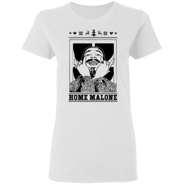 Home Malone Christmas Black & White Christmas Shirt Apparel