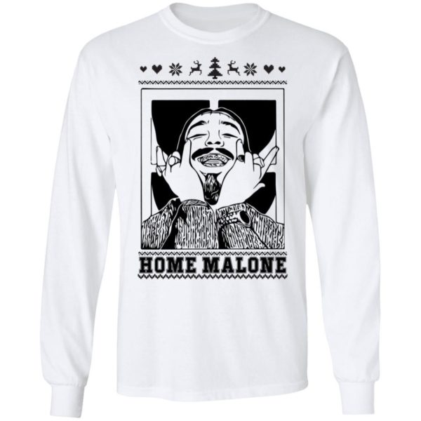 Home Malone Christmas Black & White Christmas Shirt Apparel