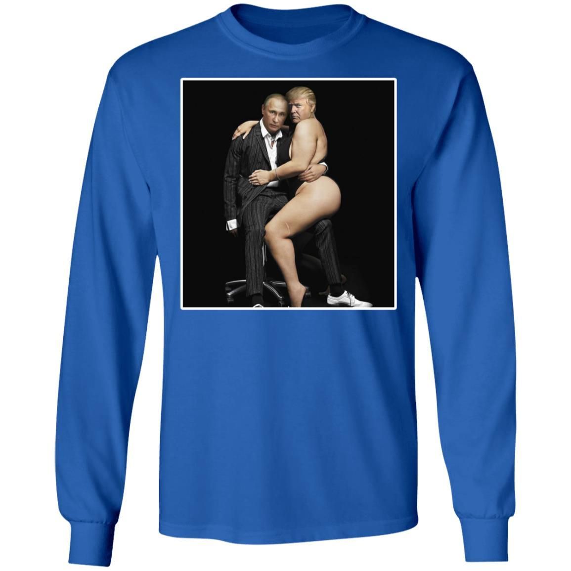 Putin With Sexy Trump On Desk Funny Anti Shirt Apparel Putin With Sexy Trump On Desk Funny Anti Shirt Apparel