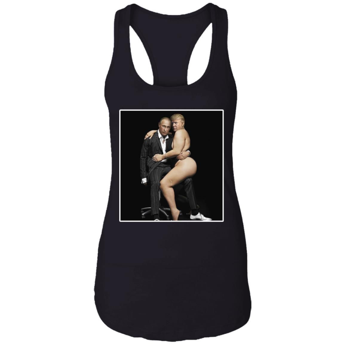 Putin With Sexy Trump On Desk Funny Anti Shirt Apparel Putin With Sexy Trump On Desk Funny Anti Shirt Apparel