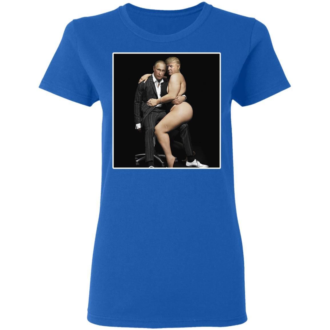 Putin With Sexy Trump On Desk Funny Anti Shirt Apparel Putin With Sexy Trump On Desk Funny Anti Shirt Apparel