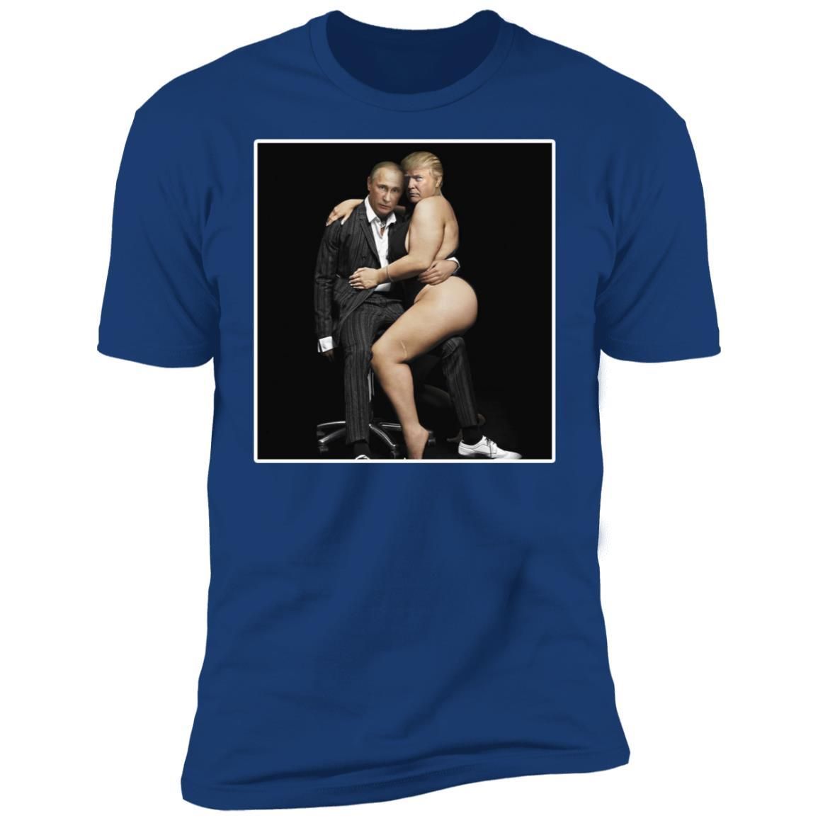 Putin With Sexy Trump On Desk Funny Anti Shirt Apparel Putin With Sexy Trump On Desk Funny Anti Shirt Apparel