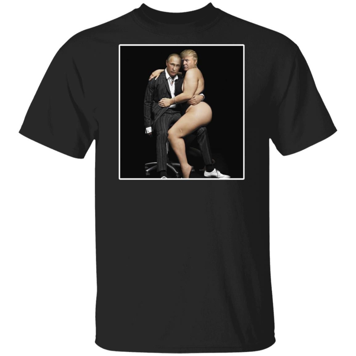 Putin With Sexy Trump On Desk Funny Anti Shirt Apparel Putin With Sexy Trump On Desk Funny Anti Shirt Apparel