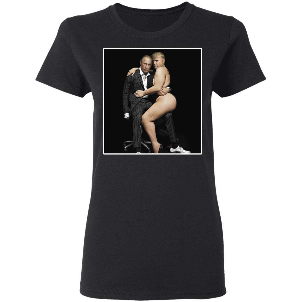 Putin With Sexy Trump On Desk Funny Anti Shirt Apparel Putin With Sexy Trump On Desk Funny Anti Shirt Apparel