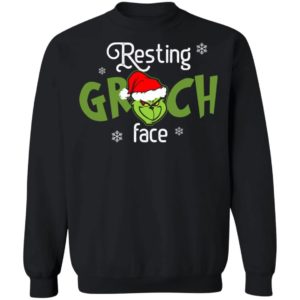 Resting Grinch Christmas Sweatshirt Apparel