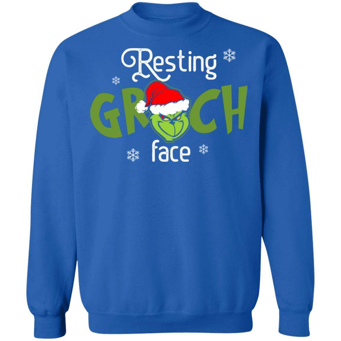 Resting Grinch Christmas Sweatshirt Apparel Resting Grinch Christmas Sweatshirt Apparel