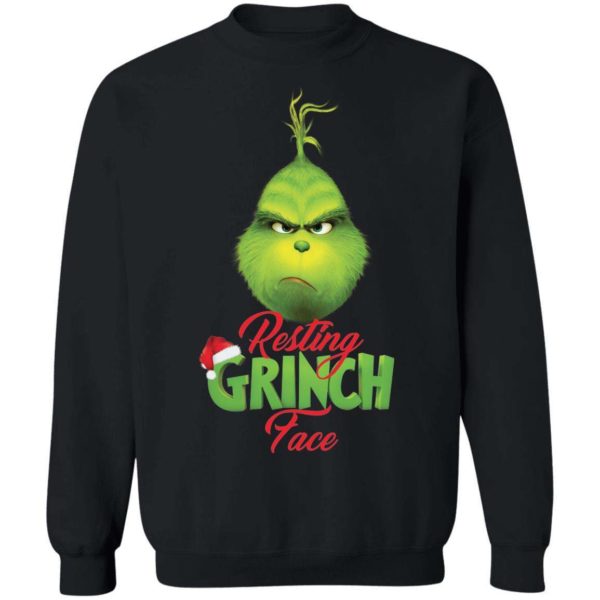 Resting Grinch Face Christmas Shirt Apparel