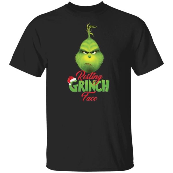 Resting Grinch Face Christmas Shirt Apparel