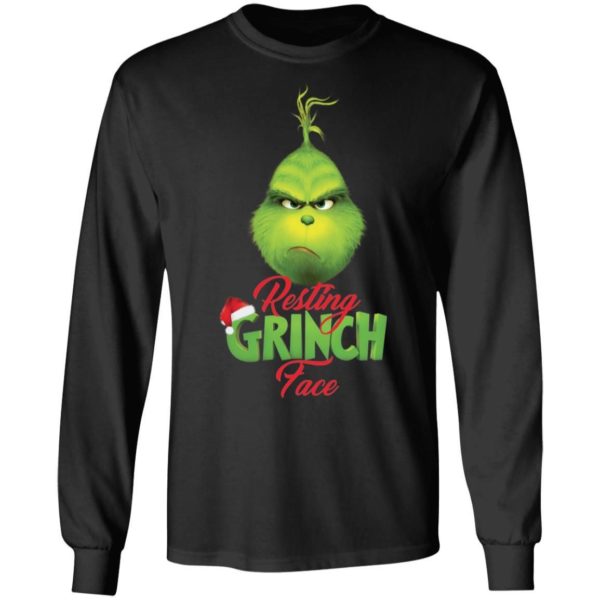 Resting Grinch Face Christmas Shirt Apparel