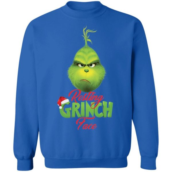 Resting Grinch Face Christmas Shirt Apparel