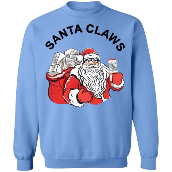 white claw santa claws shirt