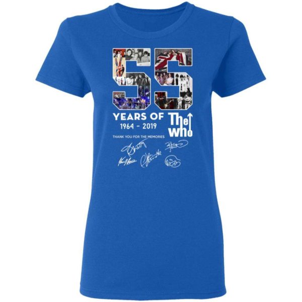 The Who – 55 Years Of The Who 1964 2019 Shirt Uncategorized