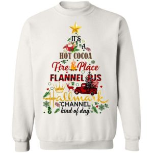 It’s A Hot CoCoa Fire Place Flannel PJS Hallmark Channel Kind Of Day Christmas Shirt Apparel