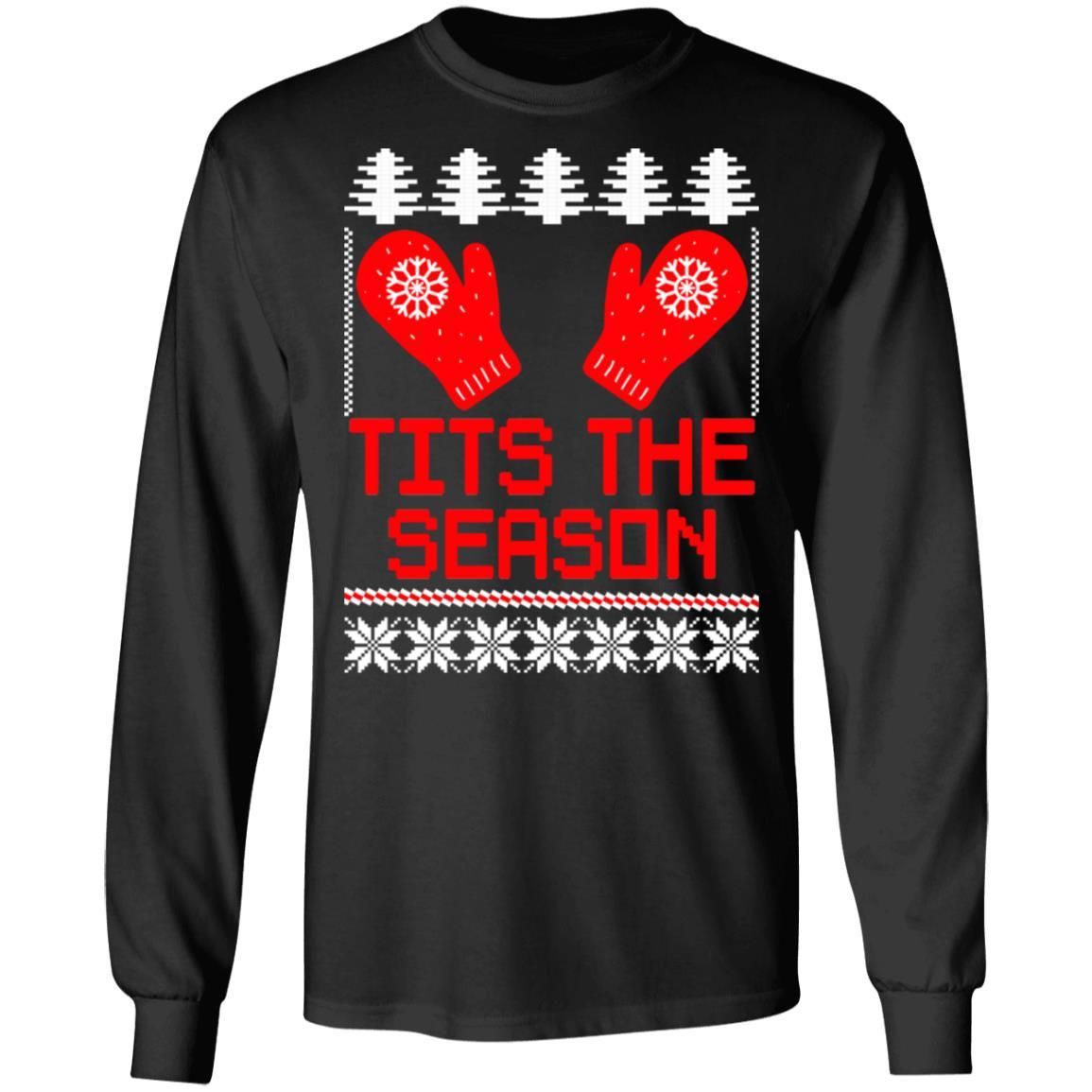 Tits the Season Funny Christmas Shirt Apparel Tits the Season Funny Christmas Shirt Apparel
