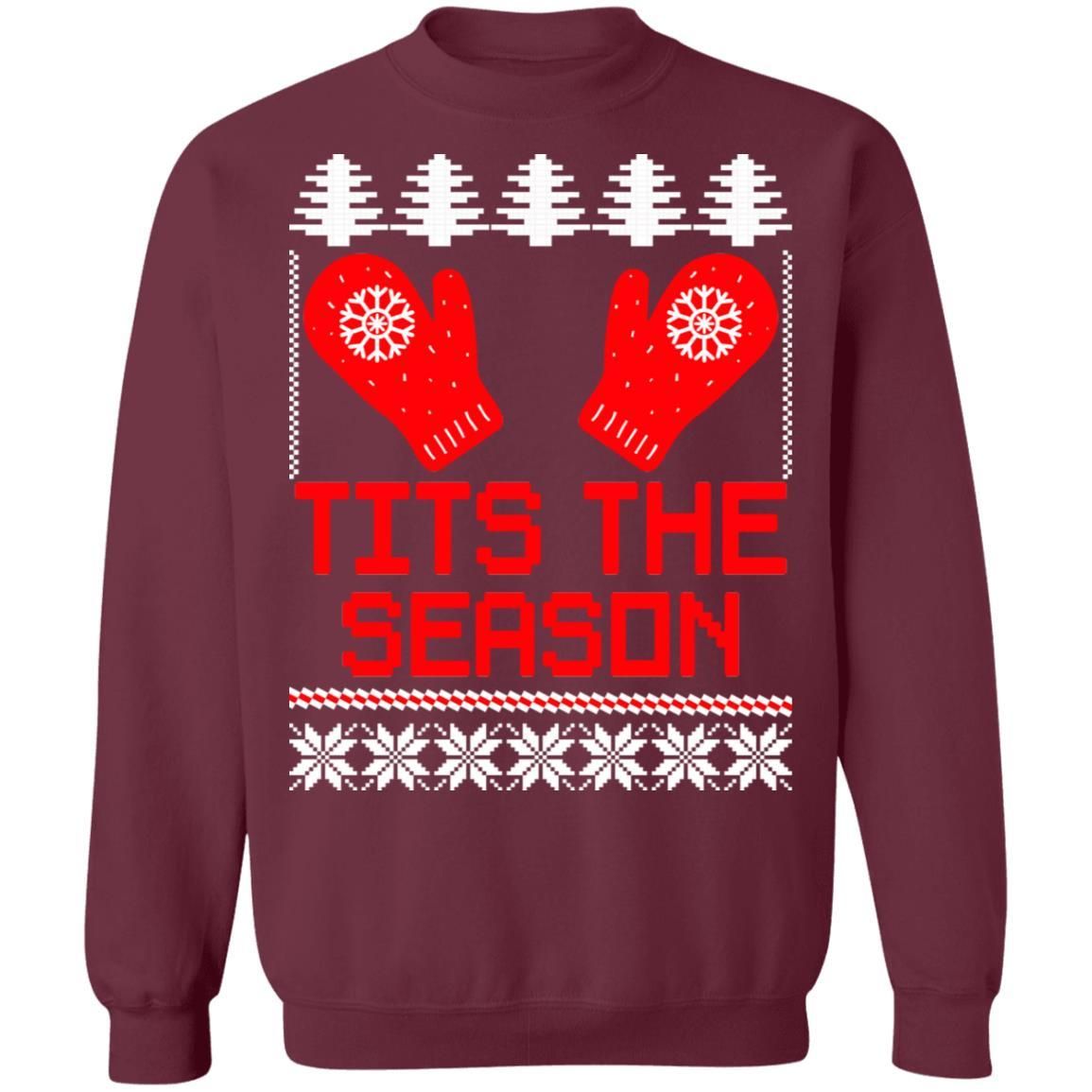 Tits the Season Funny Christmas Shirt Apparel Tits the Season Funny Christmas Shirt Apparel