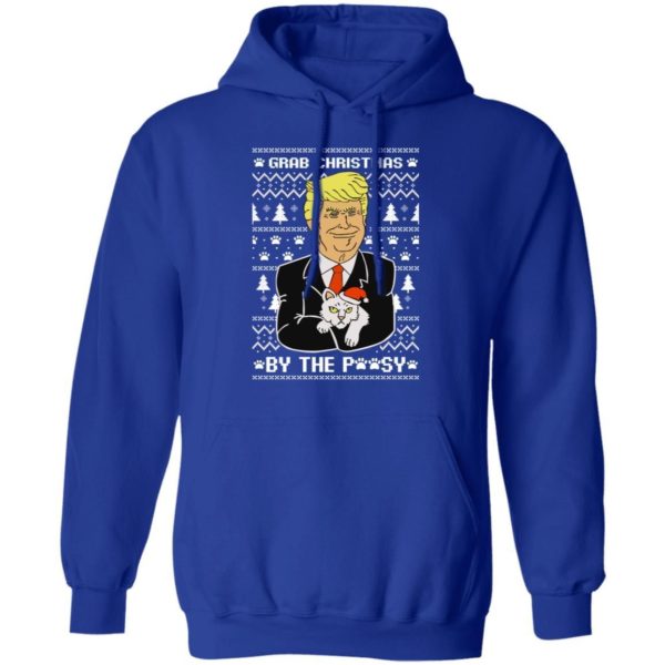 Grab Christmas By The Pussycat Funny Donald Trump Christmas Shirt Apparel