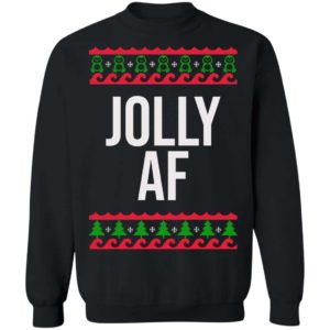 Cool Jolly AF Ugly Christmas Sweater Apparel