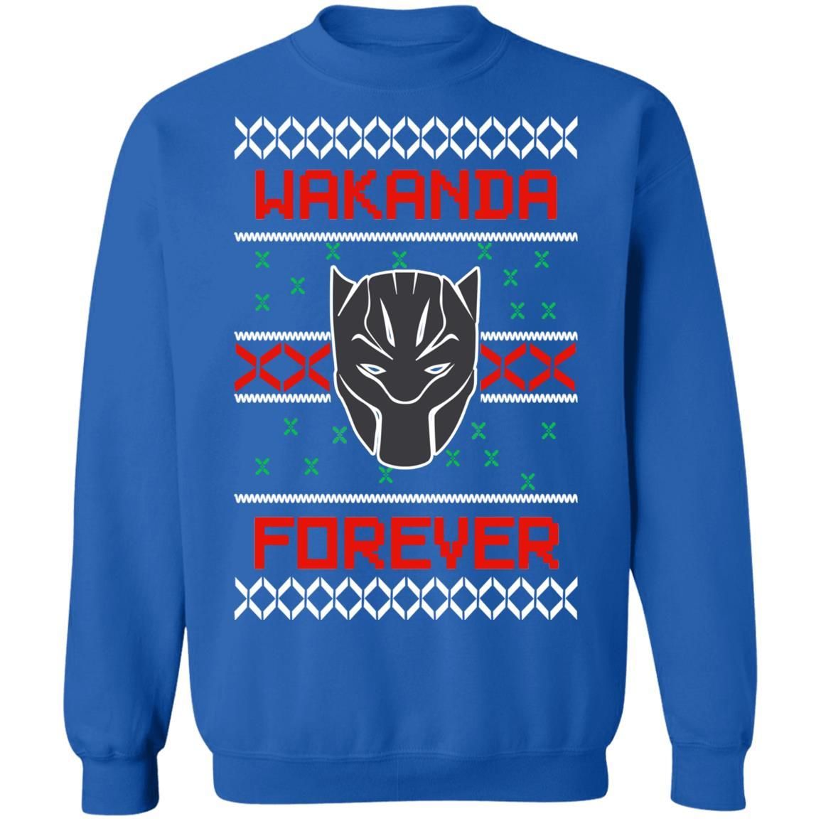 Black Panther Wakanda Forever Christmas Sweatshirt Apparel Black Panther Wakanda Forever Christmas Sweatshirt Apparel