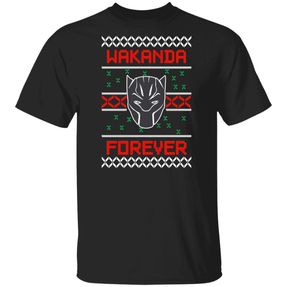 Black Panther Wakanda Forever Christmas Sweatshirt Apparel Black Panther Wakanda Forever Christmas Sweatshirt Apparel