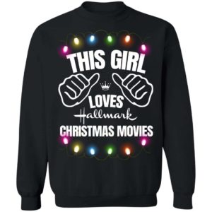 This Girl Loves Hallmark Christmas Movies Apparel