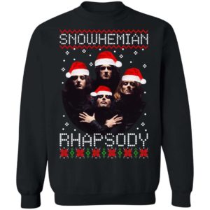 Snowhemian Rhapsody Queen Christmas Parody Sweatshirt Apparel