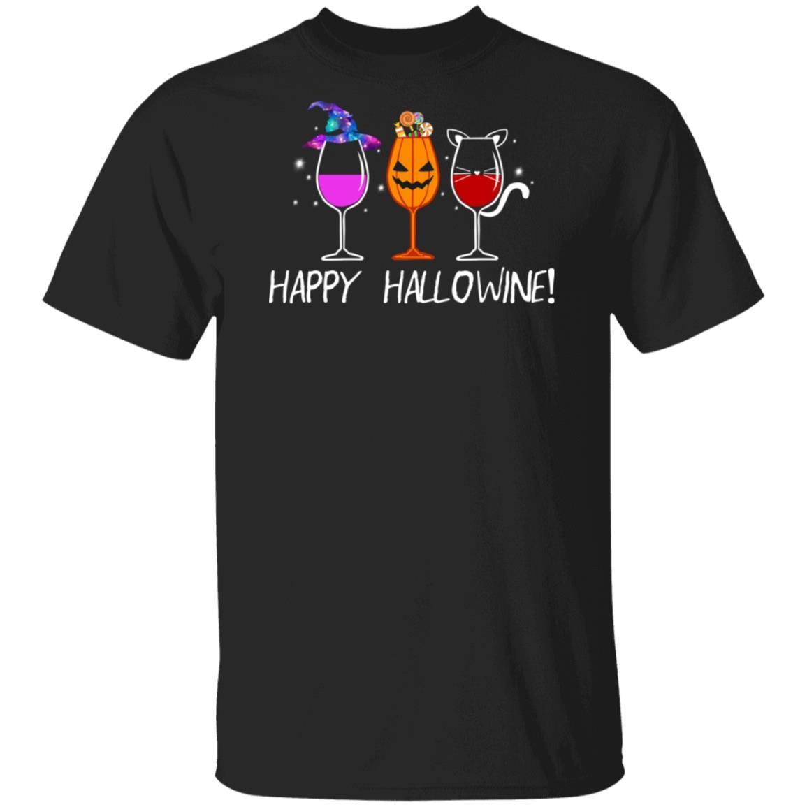 Happy Hallowine For Halloween Gift Shirt Apparel Happy Hallowine For Halloween Gift Shirt Apparel