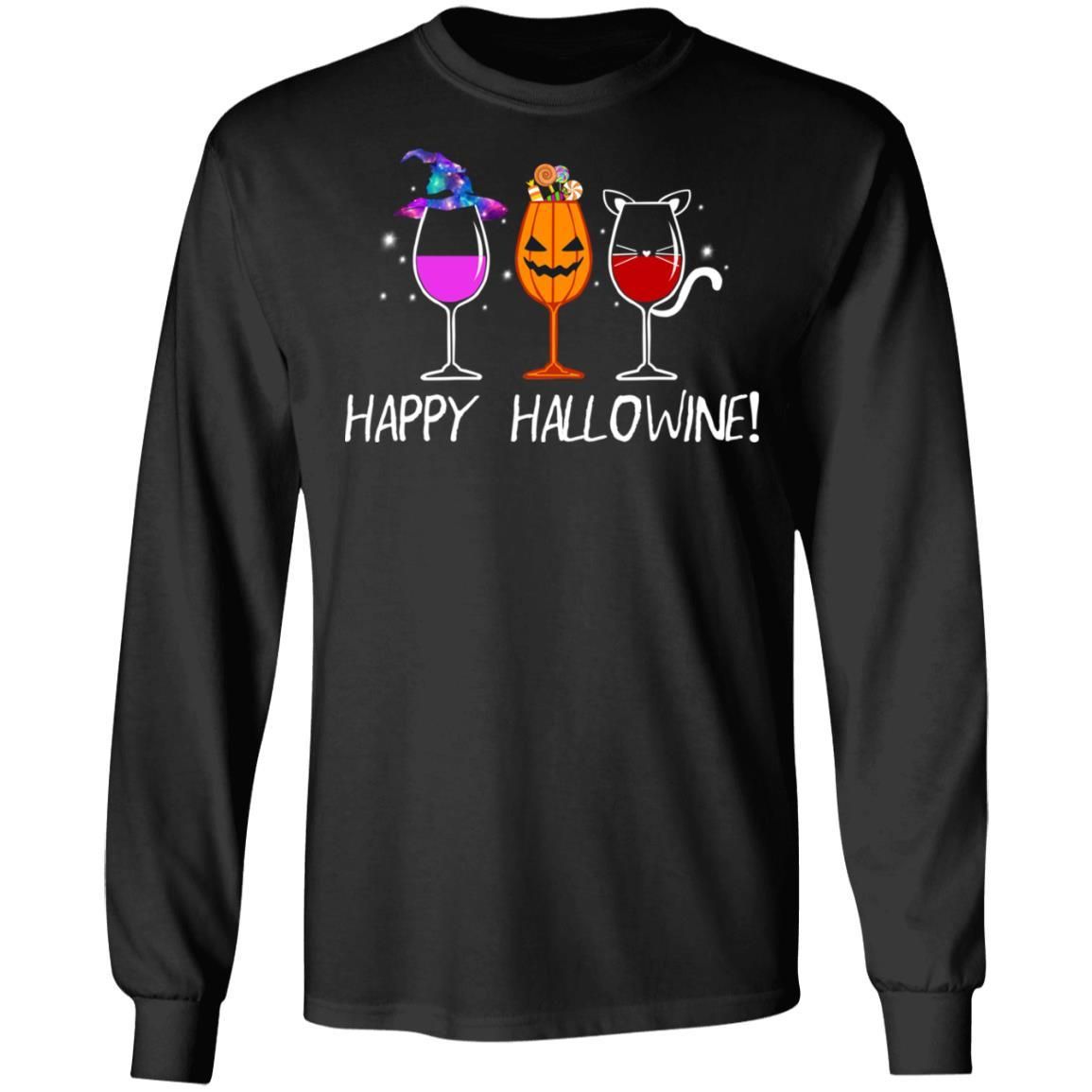 Happy Hallowine For Halloween Gift Shirt Apparel Happy Hallowine For Halloween Gift Shirt Apparel