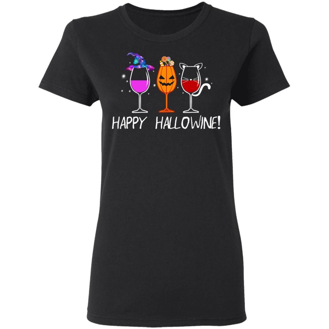 Happy Hallowine For Halloween Gift Shirt Apparel Happy Hallowine For Halloween Gift Shirt Apparel