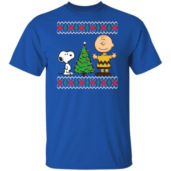 Peanuts Snoopy and Charlie Christmas Shirt Apparel