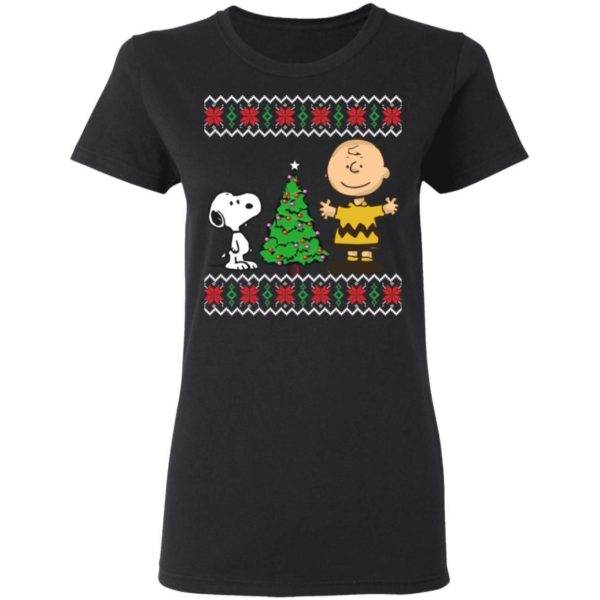 Peanuts Snoopy and Charlie Christmas Shirt Apparel