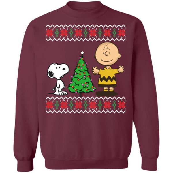 Peanuts Snoopy and Charlie Christmas Shirt Apparel