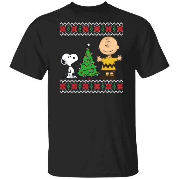 Peanuts Snoopy and Charlie Christmas Shirt Apparel